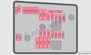 Fuse Box Diagram Skoda Octavia (Mk2/1Z; 2009-2013)