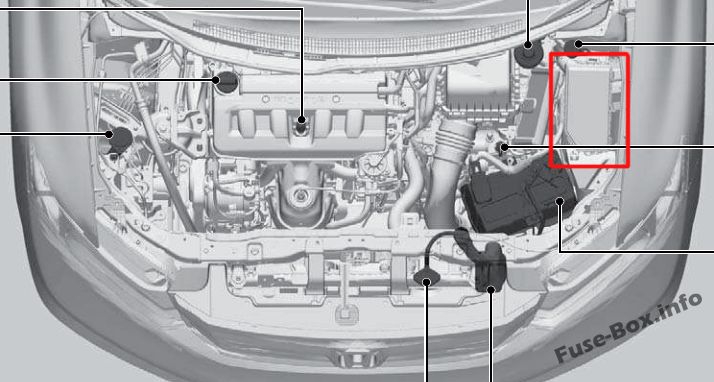 Honda Civic (2012-2015) 2012 civic interior fuse box diagram 
