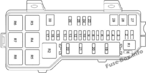 Fuse Box Diagram Toyota HiAce (H200; 2014-2018)