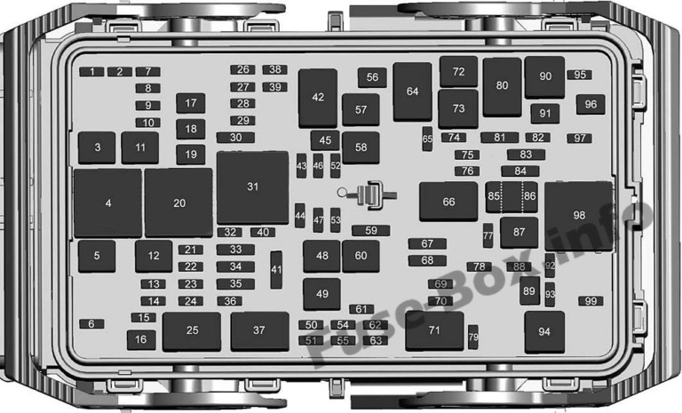 Fuse Box Diagram Chevrolet Malibu (2016-2022)