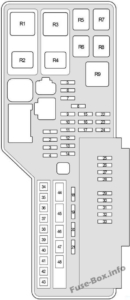 Fuse Box Diagram Lexus ES350 (XV40/GSV40; 2006-2012)