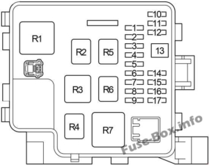 Fuse Box Diagram Lexus LS430 (XF30; 2000-2006)