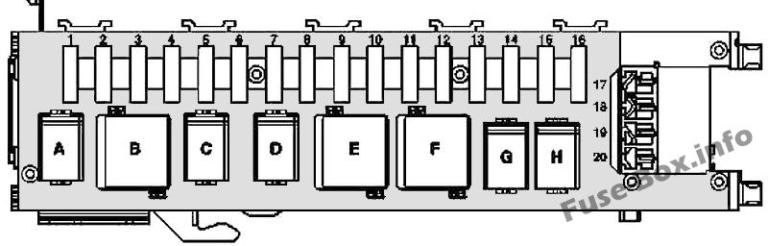 Fuse Box Diagram Mercedes Benz C Class W203 2000 2007