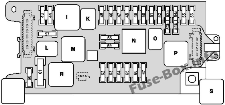 Fuse Box Diagram Mercedes-Benz CLS-Class (W219; 2004-2010)