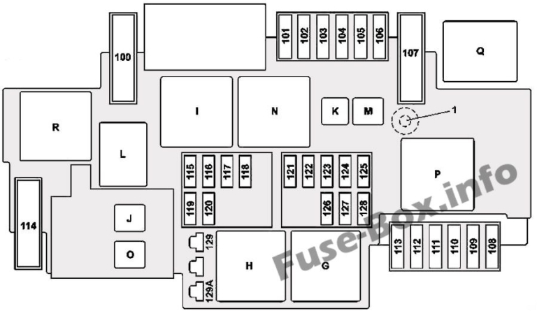 Fuse Box Diagram Mercedes-Benz S-Class (W222; 2014-2019-)