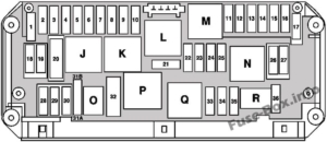 Fuse Box Diagram Mercedes-Benz SLK-Class (R172; 2012-2018)