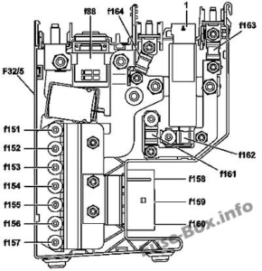 Fuse Box Diagram Mercedes-Benz SLK-Class (R172; 2012-2018)