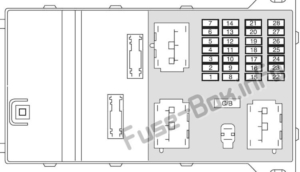 Fuse Box Diagram Mercury Milan (2006-2011)