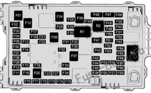 Fuse Box Diagram Cadillac CT6 (2016-2019..)