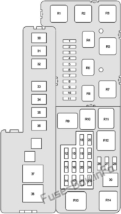 Fuse Box Diagram Toyota Highlander (XU20; 2001-2007)