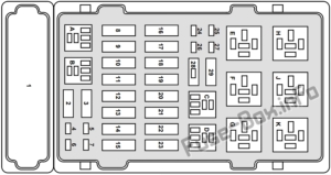 Fuse Box Diagram Ford E-Series (1998-2001)