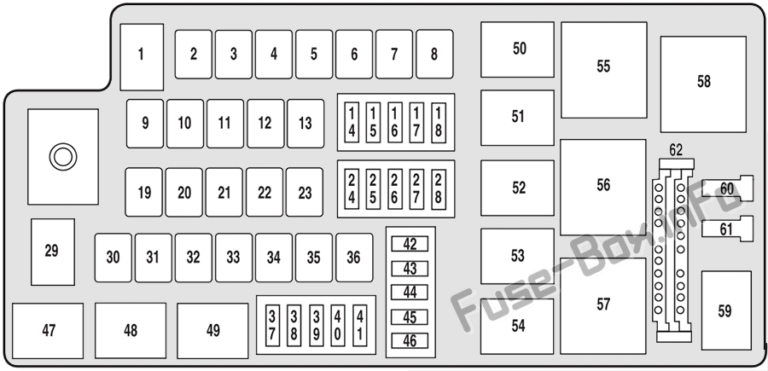 Fuse Box Diagram Ford Five Hundred (2004-2007)