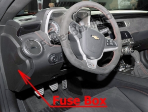 Fuse Box Diagram Chevrolet Camaro (2010-2015)
