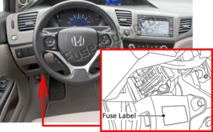 Honda Civic Fuse Box Diagrams Hondatech