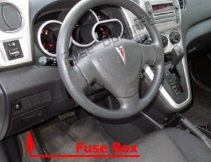 Fuse Box Diagram Pontiac Vibe (2009-2010)