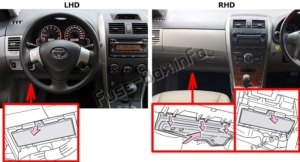 Diagrama De Fusibles Y Relés Para Toyota Corolla / Auris (E140 / E150 ...