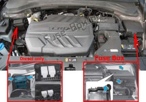 Fuse Box Diagram Hyundai Santa Fe (TM; 2019-..)