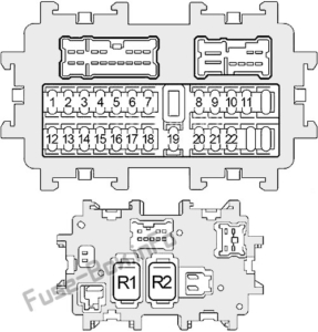 Fuse Box Diagram Nissan 350Z (2003-2008)