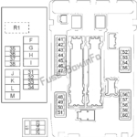 Fuse Box Diagram Nissan Murano (Z51; 2009-2014)