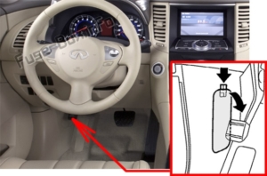 Fuse Box Diagram Infiniti FX35 / FX50 / QX70 (S51; 2008-2017)