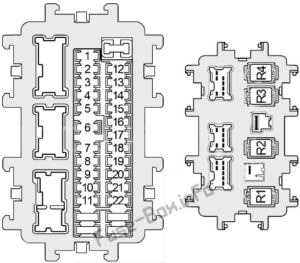 Fuse Box Diagram Infiniti G25/G35/G37/Q40 (V36; 2006-2015)