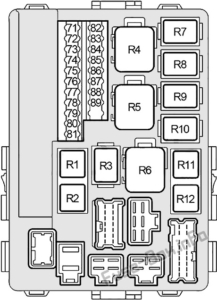 Fuse Box Diagram Infiniti G35 (V35; 2002-2007)