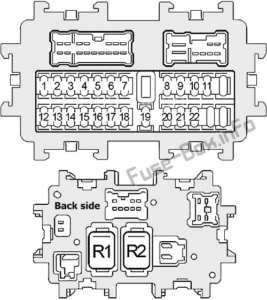 Fuse Box Diagram Infiniti M35, M45 (Y50; 2006-2010)