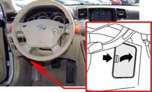 Fuse Box Diagram Infiniti M35, M45 (Y50; 2006-2010)