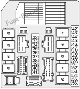 Fuse Box Diagram Infiniti QX56 (JA60; 2004-2010)