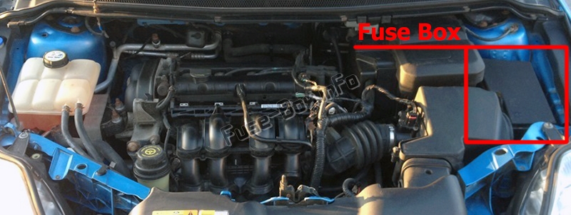 La posizione dei fusibili nel vano motore: Ford C-MAX (2011-2014)