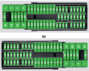 Fuse Box Diagram SEAT Ibiza (Mk4/6P; 2016-2017)