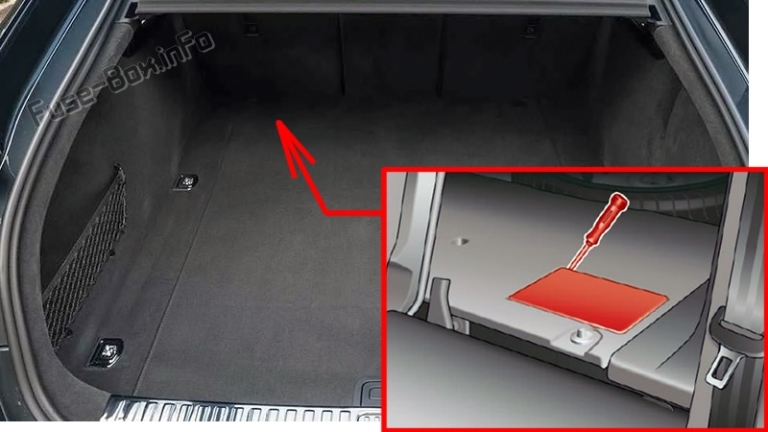 Fuse Box Diagram Audi A7 / S7 (4K8; 2018-2020...)