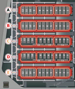 Fuse Box Diagram Audi Q7 (4M; 2021-2022)