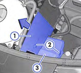 Engine compartment fuse box access
