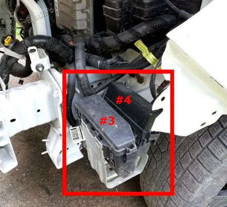 Engine Compartment Fuse Box #3 & #4 Location: Nissan Qashqai / Rogue (2014-2022)