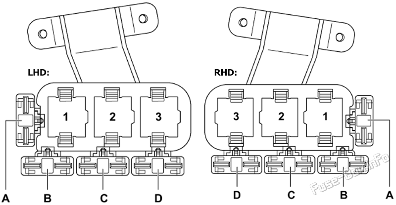 Relay carrier: Audi A6 (1997, 1998, 1999, 2000, 2001, 2002, 2003, 2004)