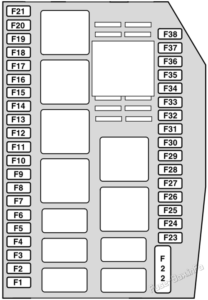 Fuse Box Diagram Jaguar X-type (2004-2009)