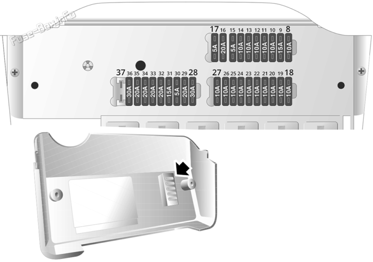 Fuse Box Diagram Land Rover Defender (20012006)