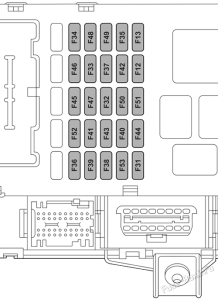 Fuse Box Diagram Lancia Ypsilon (Type 846; 2011-2015)