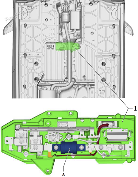 High-voltage system fuse 1: Volkswagen Multivan (T7; 2022-2024)